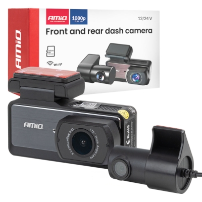 AMIO - Kamera do auta so zadnou kamerou 1K WLAN 256 GB WIFI Full HD