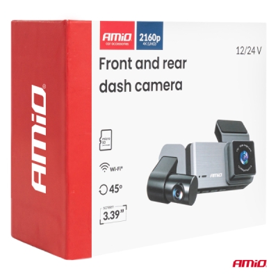 AMiO - Kamera do auta so zadnou kamerou 4K + 1K + 2K WLAN WIFI UHD 512 GB