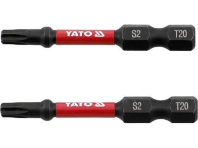 Yato - Bit rázového skrutkovača 1/4" L-50mm T20 2ks