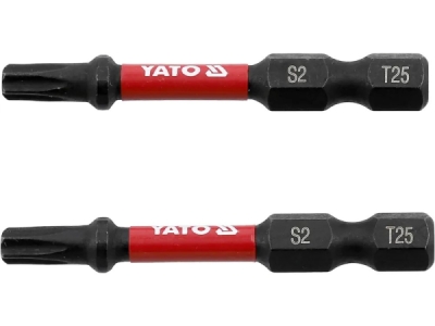 Yato - Bit rázového skrutkovača 1/4" L-50mm T25 2ks
