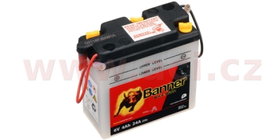 BANNER motobatéria 6V 00412 4Ah 24A B6N4B-2A