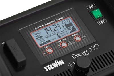 Telwin - Multifunkčná elektronická nabíjačka, štartér 12V/24V