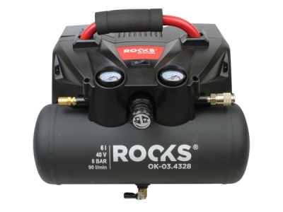 ROOKS OK-03.4327 Aku kompresor AQ-ONE, 6 l, 1 HP, 8 bar, 36 V, bez akumulátorov