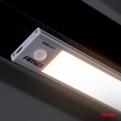 Bezdrôtové LED pracovné svetlo so senzorom pohybu 1.2W 1000mAh AMIO-04893