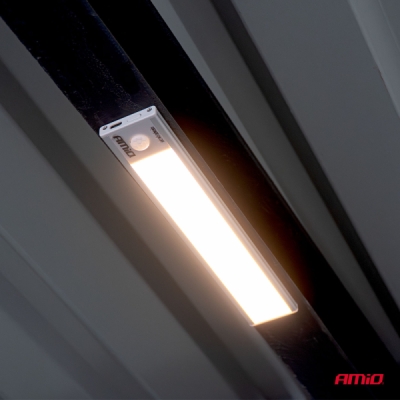 Bezdrôtové LED pracovné svetlo so senzorom pohybu 1.2W 1000mAh AMIO-04893