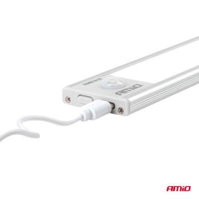 Bezdrôtové LED pracovné svetlo so senzorom pohybu 1.2W 1000mAh AMIO-04893