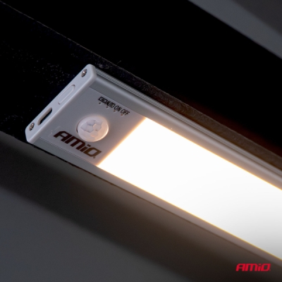 Bezdrôtové LED pracovné svetlo so senzorom pohybu 2W 1500mAh AMIO-04894