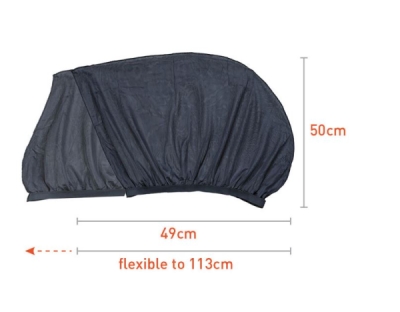 Slnečná clona naťahovacia 49-113x50cm 2ks AUTOMAX