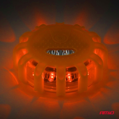 AMiO - Núdzové svietidlo LED 12SMD+3SMD 650mAh (BATT)