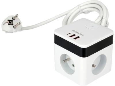 Sthor - Predlžovací kábel v tvare kocky s USB