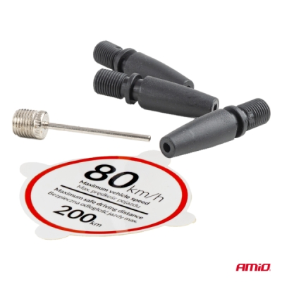 Súprava na opravu a hustenie pneumatík 19mm 12V AMIO-04929