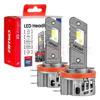LED H15 2x 24,5W - bílá (patice PGJ23t-1), sada 2 ks