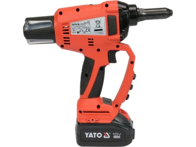 Yato - Nitovačka na slepé nity Ø2.4-5mm 18V s AKU 3Ah
