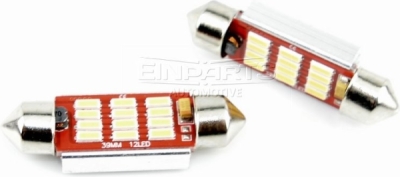 EPL54 C10W LED žiarovky (12 x SMD 4014) 39mm 3000K CANBUS