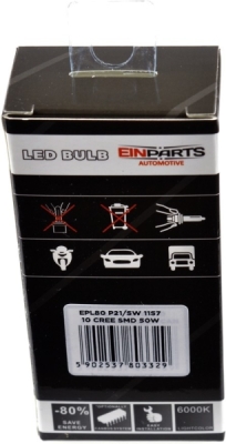 EPL80 P21/5W LED žiarovka 50W (10 x CREE XT-E) 6000K