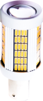 EPL160 PY21W LED žiarovky (135 x SMD 4014) oranžová CANBUS