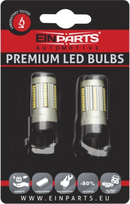 EPL161 W21W LED žiarovky (66 x SMD 2016) 6000K CANBUS