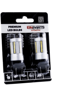 EPL163 W21/5W LED žiarovky (66 x SMD 2016) 6000K CANBUS