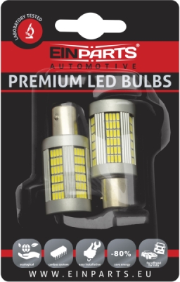 EPL165 P21/5W LED žiarovky (135 x SMD 4014) 6000K CANBUS
