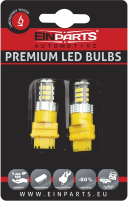 EPL172 P27W LED žiarovky (30 x SMD 3020) oranžová CANBUS