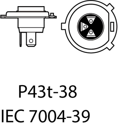 EPLH32 H4 LED žiarovky 24/48W (4 x LED FLIP CHIP) 6000K CANBUS