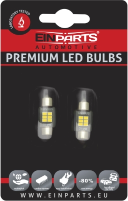 EPL194 C5W LED žiarovky (6 x SMD 2016) 32mm 6000K CANBUS
