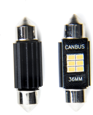 EPL195 C5W LED žiarovky (6 x SMD 2016) 36mm 6000K CANBUS