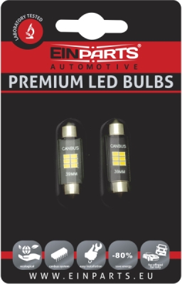 EPL197 C10W LED žiarovky (6 x SMD 2016) 42mm 6000K CANBUS