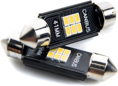 EPL197 C10W LED žiarovky (6 x SMD 2016) 42mm 6000K CANBUS