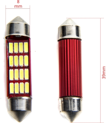 EPL206 C10W LED žiarovky (16 x SMD 4014) 39mm 6000K CANBUS