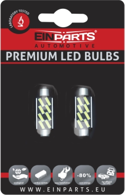 EPL217 C10W LED žiarovky (8 x SMD 7020) 42mm 6000K CANBUS