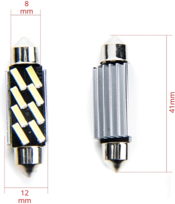 EPL217 C10W LED žiarovky (8 x SMD 7020) 42mm 6000K CANBUS