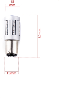 EPL253 P21/5W LED žiarovky (66 x SMD 2016) červená CANBUS