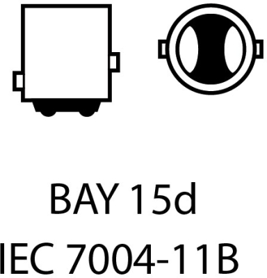 EPL253 P21/5W LED žiarovky (66 x SMD 2016) červená CANBUS