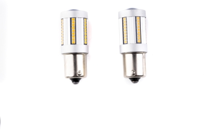 EPL255 PY21W LED žiarovky (66 x SMD 2016) oranžová CANBUS