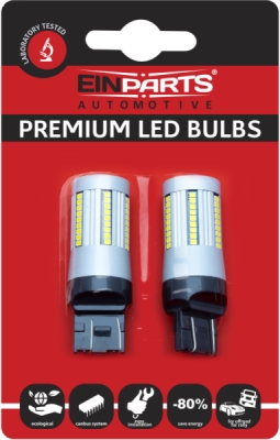 EPL256 W21/5W LED žiarovky (66 x SMD 2016) 6000K CANBUS