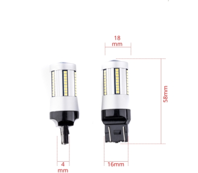 EPL256 W21/5W LED žiarovky (66 x SMD 2016) 6000K CANBUS