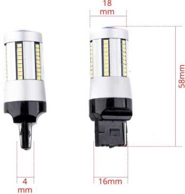 EPL259 W21W LED žiarovky (66 x SMD 2016) 6000K CANBUS