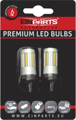 EPL261 W21W LED žiarovky (66 x SMD 2016) červená CANBUS