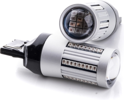 EPL261 W21W LED žiarovky (66 x SMD 2016) červená CANBUS