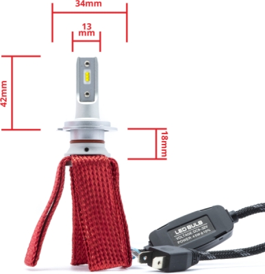 EPLH58 H7 LED žiarovky OCTOPUS PREMIUM (6 x LED ZES) 6000K CANBUS