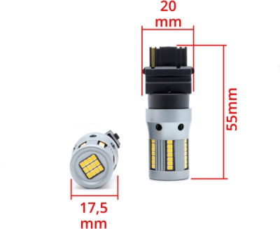 EPL280 P27W 3156 66 SMD 2016 CANBUS AMBER - 2 pcs