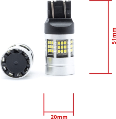 EPL283 W21/5W LED žiarovky (54 x SMD 2016) 6000K CANBUS