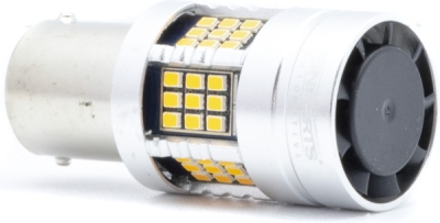EPL288 P21W LED žiarovky (54 x SMD 2016) jantár CANBUS