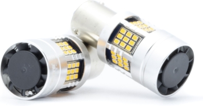 EPL289 PY21W LED žiarovky (54 x SMD 2016) jantár CANBUS
