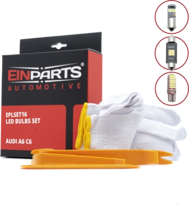 EPLSET16 Sada LED žiaroviek do interiéru AUDI A6 C6 (2004-2011)