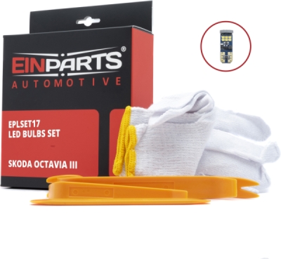 EPLSET17 Sada LED žiaroviek do interiéru ŠKODA Octavia III (2012-2020)