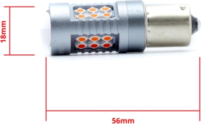 EPL290 P21W LED žiarovky (24 x SMD 3030) červená CANBUS