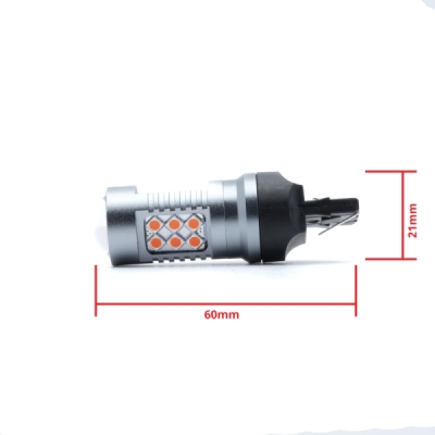 EPL295 W21W LED žiarovky (24 x SMD 3030) červená CANBUS