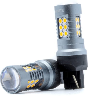 EPL296 W21W LED žiarovky (24 x SMD 3030) oranžová CANBUS
